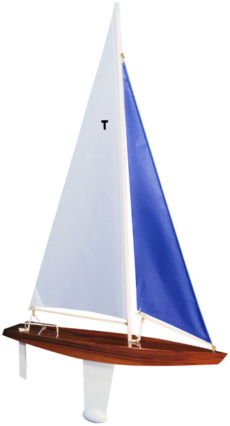 model sailboat, pond yacht, wooden toy sailboat